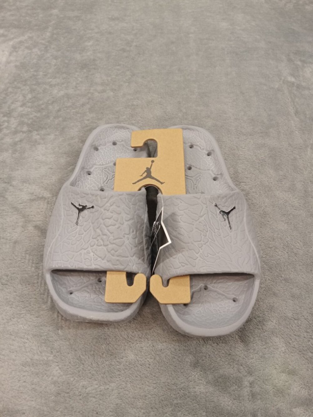 Jordan Men's Frenchise Cement Gray Slides Size 9 NWT